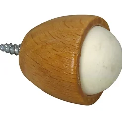Diall Butoir De Porte-Butoir ø28 x Hauteur 30 mm mur hêtre verni