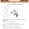 Vis Express Cache Ecrou ou cache tête vis Tête hexagonale TH M6 Nylon RAL7001 Sur plat 10 - 200 pièces