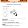 Vis Express Cache Vis Et Cache Trou-Cache Ecrou ou cache tête vis Tête hexagonale TH M22 nylon blanc Sur plat 32 - 30 pièces