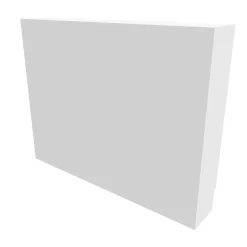 Atole Cache-Tube De Plomberie-Cache nourrice plomberie en acier Blanc - Largeur fixe - Taille 6 : 650 x 850 x 150 mm