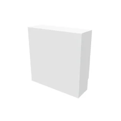 Atole Cache nourrice plomberie en acier Blanc - Largeur fixe - Taille 1 : 450 x 450 x 150 mm