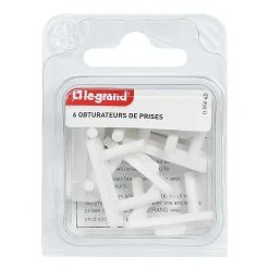 Legrand 6 cache-prises de courant sans terre
