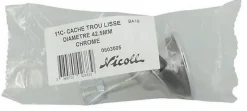 Nicoll Cache trou chromé pour évier et lavabo - Chromé - diam : 42mm