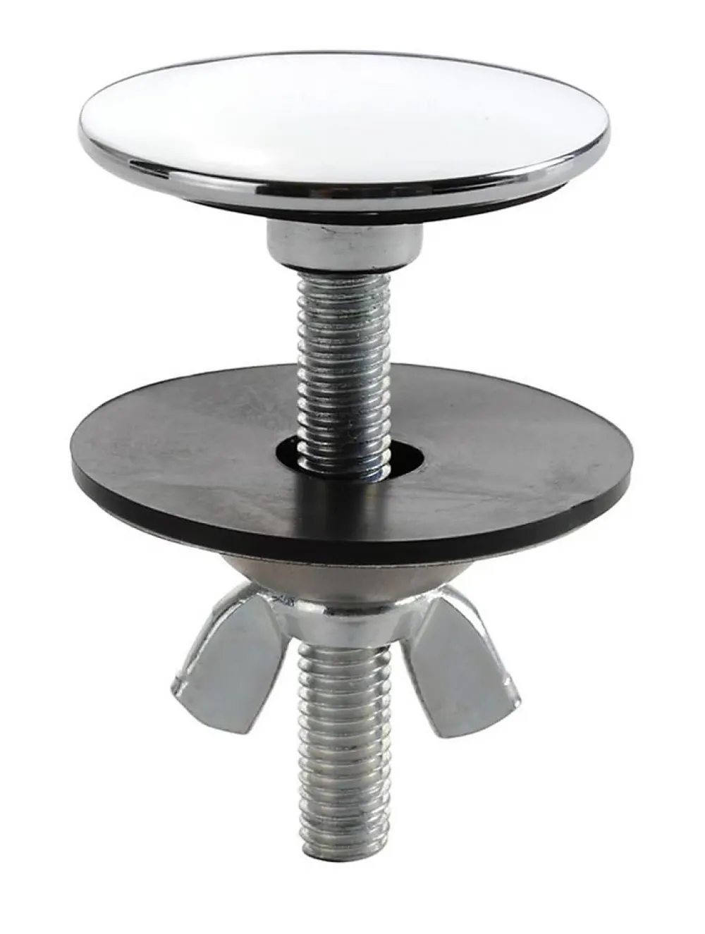 Nicoll Cache trou chromé pour évier et lavabo - Chromé - diam : 42mm