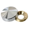 Diall 4 cache-vis conique Laiton chromé ø22 mm