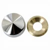 Diall Cache Vis Et Cache Trou-Cache-vis conique Laiton chrome ø16 mm