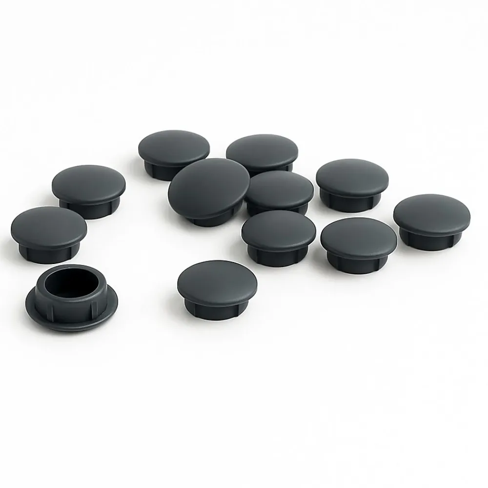 Avosdim Cache Vis Et Cache Trou-Cache vis gris anthracite diamètre 6mm - Lot de 10