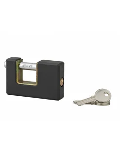 SP Cadenas, Antivol-Cadenas ACERA rectangulaire à clé, base 75 mm, anse acier cémenté, 3 clés -