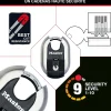 Master Lock Cadenas Acier inoxydable Excell 60 x 87 mm