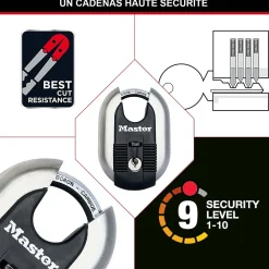 Master Lock Cadenas Acier inoxydable Excell 60 x 87 mm