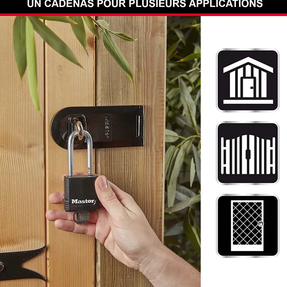Master Lock Cadenas, Antivol-Cadenas Acier laminé Excell 48 x 46