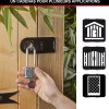 Master Lock Cadenas, Antivol-Cadenas à clé Excell M1EURDLH acier laminé l.45 mm hauteur de l'anse 51 mm