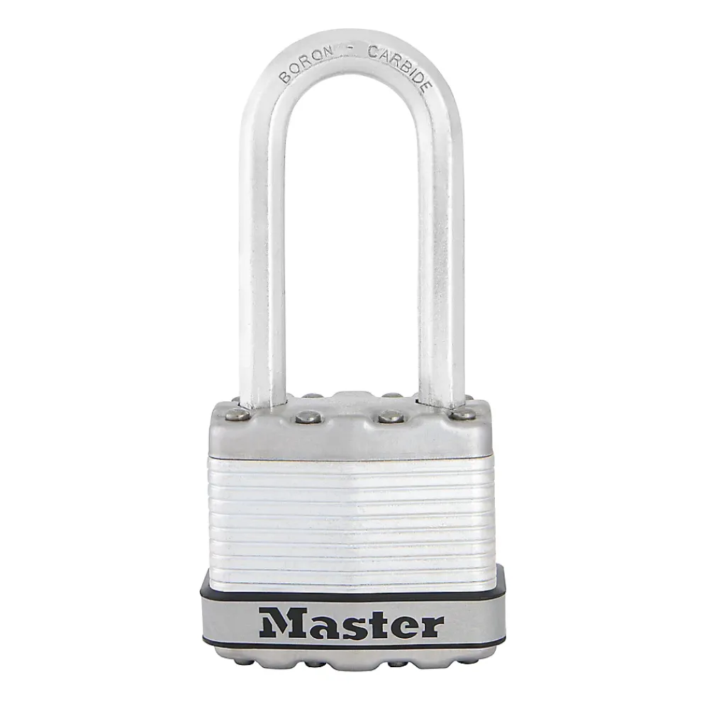 Master Lock Cadenas, Antivol-Cadenas à clé Excell M1EURDLH acier laminé l.45 mm hauteur de l'anse 51 mm