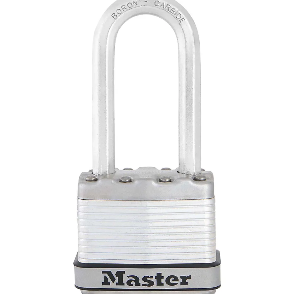 Master Lock Cadenas, Antivol-Cadenas à clé Excell M1EURDLH acier laminé l.45 mm hauteur de l'anse 51 mm