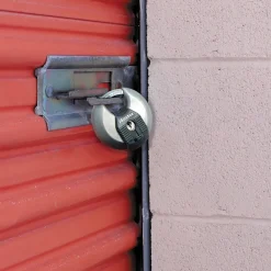 Master Lock Cadenas, Antivol-Cadenas à clé Excell M40EURD disque en acier inoxydable Ø70 mm hauteur de l'anse 16 mm