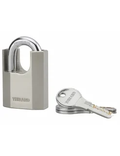 Thirard Cadenas, Antivol-Cadenas à clé Octo-P, acier, chantier, anse protégée acier, 50mm, 3 clés -