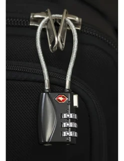 Thirard Cadenas, Antivol-Cadenas à combinaison TSA à cable, 3 chiffres, voyage, 30mm -