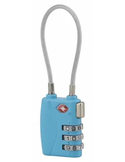 Thirard Cadenas, Antivol-Cadenas à combinaison TSA à cable, 3 chiffres, voyage, 30mm -