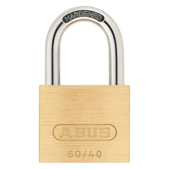 Niubo Cadenas en laiton massif - ABUS - 60/50 - Anse acier cémenté - Double verrouillage - 2 clés
