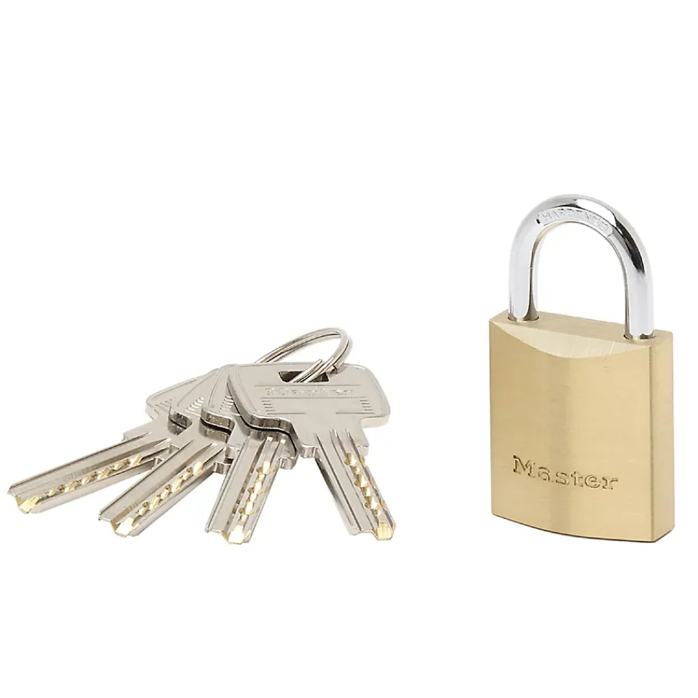 Master Lock Cadenas, Antivol-Cadenas laiton acier cémenté 30mm