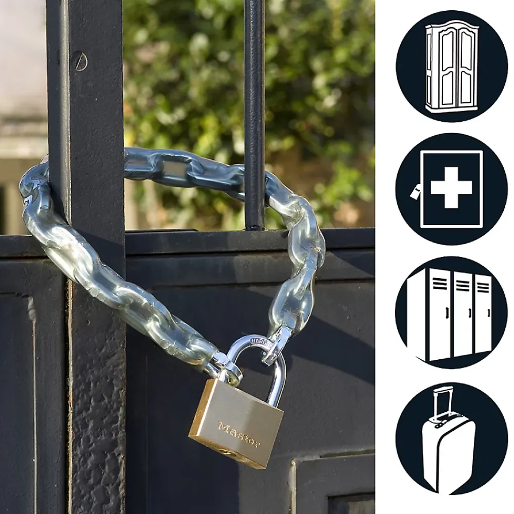 Master Lock Cadenas, Antivol-Cadenas laiton acier cémenté 30mm