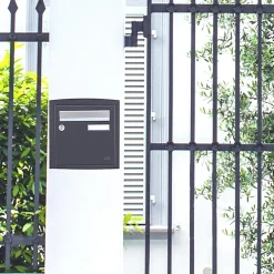 Renz Cadre D'Encastrement Pour Boîte Aux Lettres-Cadre d'encastrement Gris anthracite 7016M