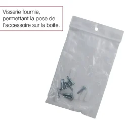 Renz Cadre D'Encastrement Pour Boîte Aux Lettres-Cadre d'encastrement Noir Sablé RAL 2100 MS