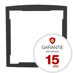 Renz Cadre D'Encastrement Pour Boîte Aux Lettres-Cadre d'encastrement Noir Sablé RAL 2100 MS