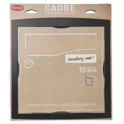 Renz Cadre D'Encastrement Pour Boîte Aux Lettres-Cadre d'encastrement Noir Sablé RAL 2100 MS
