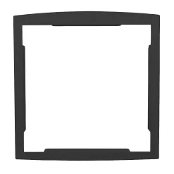 Renz Cadre D'Encastrement Pour Boîte Aux Lettres-Cadre d'encastrement Noir Sablé RAL 2100 MS