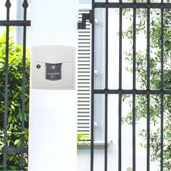 Renz Cadre D'Encastrement Pour Boîte Aux Lettres-Cadre d'encastrement Ton Pierre aspect sablé RAL 1013 S