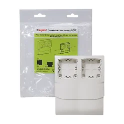 Legrand Interrupteur En Saillie-Cadre 2 postes appareillage saillie pour plinthe 80 x 20 mm