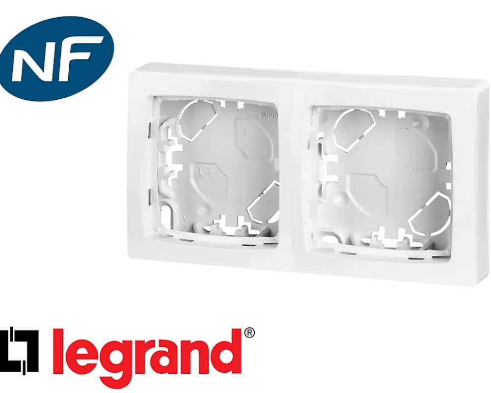 Legrand Interrupteur En Saillie-Cadre saillie double Otéo composable