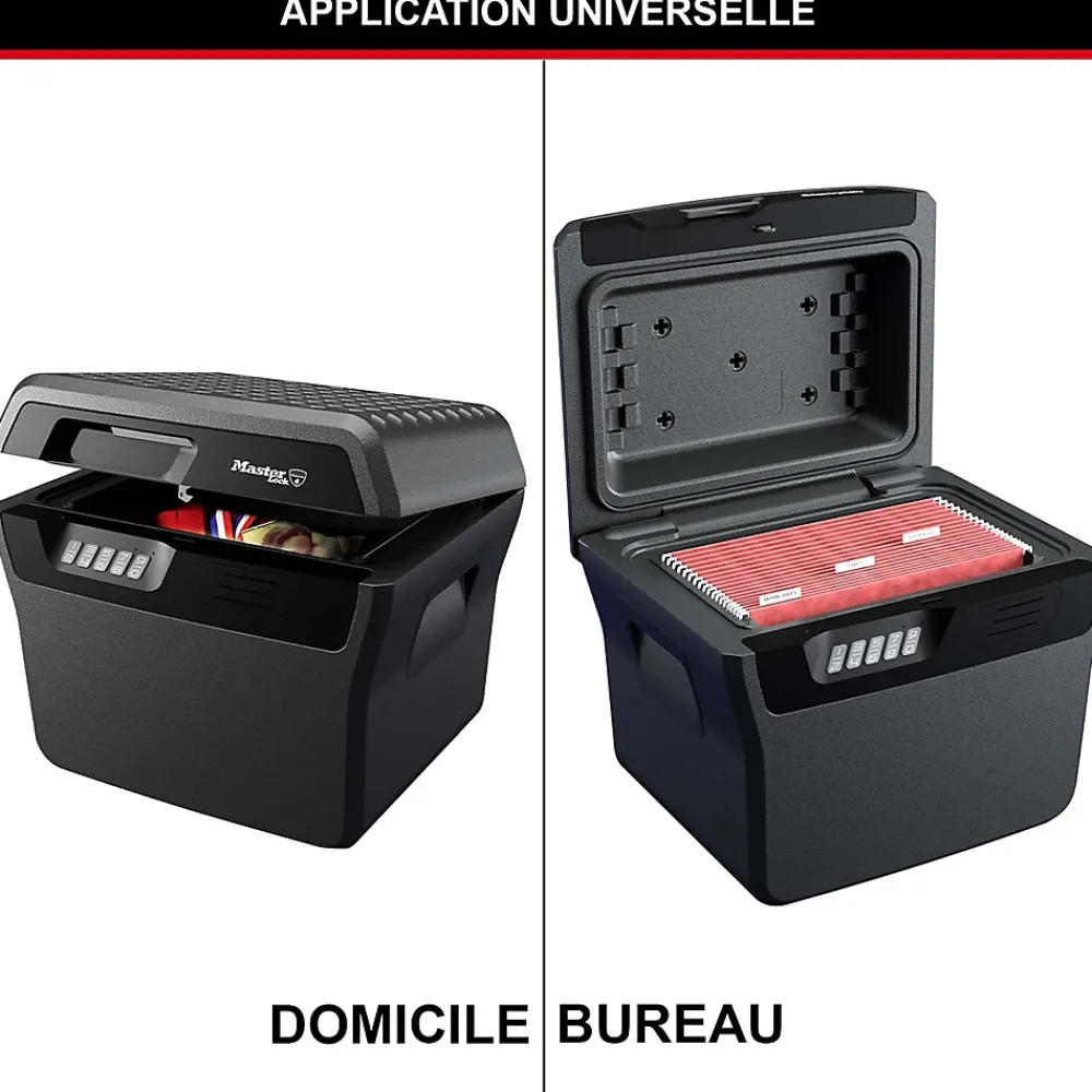Master Lock Caisson de sécurité ignifugé et étanche format L MasterLock