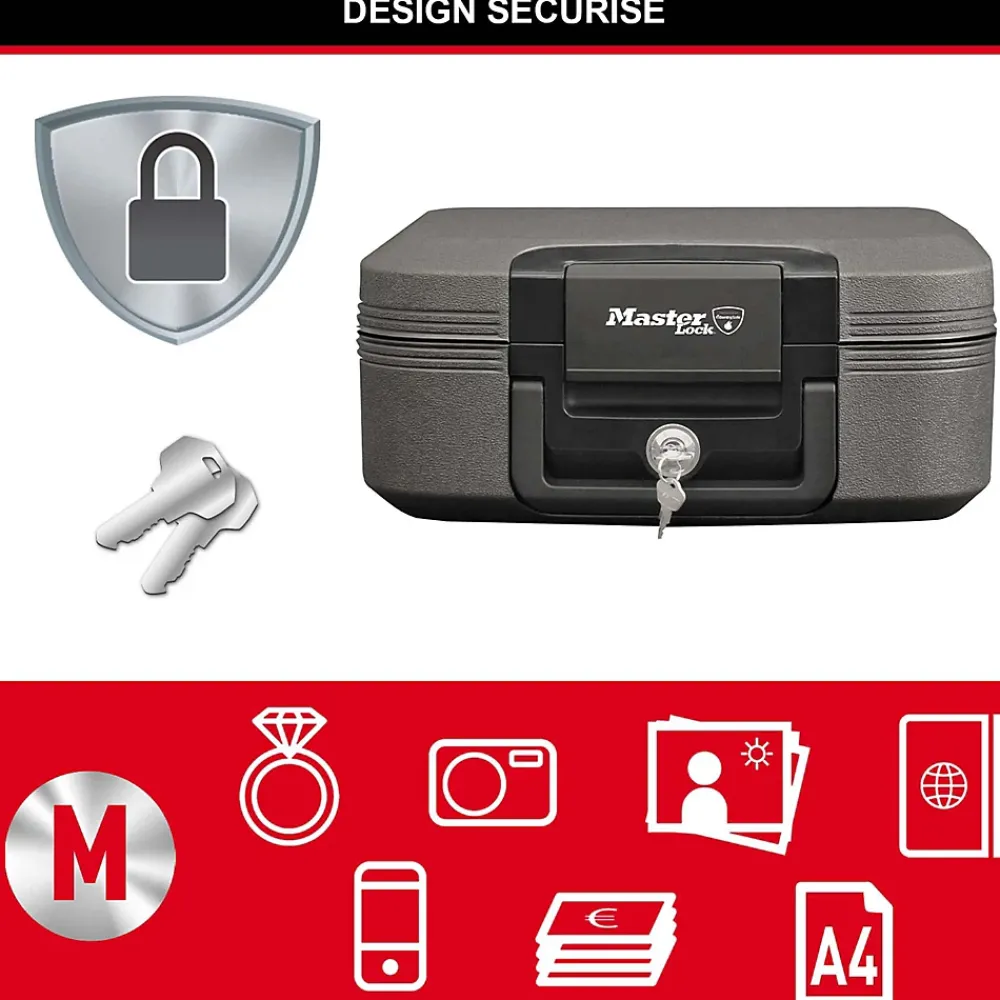 Master Lock Coffre-Fort-Caisson de sécurité - Petit format 7.8L