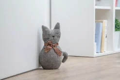 Arrêt De Porte-Cale porte chat Rei tissu ⌀10,5x H.25,5 cm