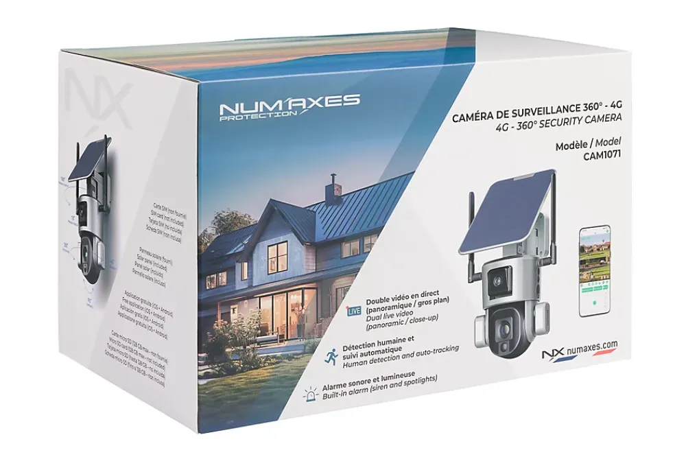 Numaxes Caméra De Surveillance-Caméra de surveillance CAM1071 4G