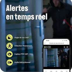 Netatmo Caméra de surveillance extérieure sans fil avec batterie, Omajin by