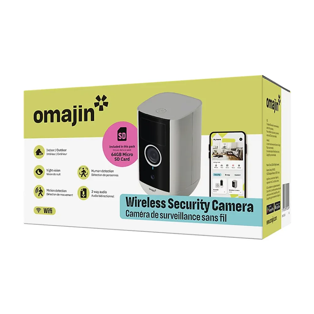 Netatmo Caméra de surveillance extérieure sans fil avec batterie, Omajin by