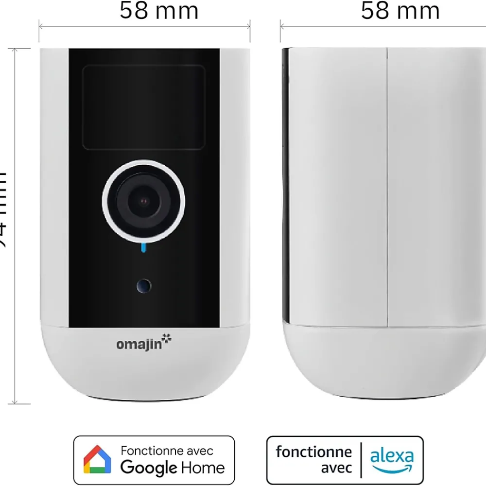 Netatmo Caméra de surveillance extérieure sans fil avec batterie, Omajin by