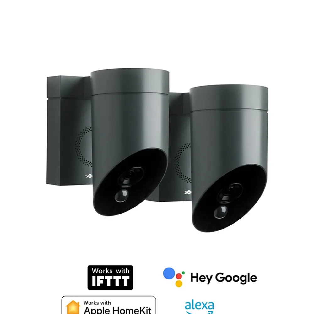 Somfy Caméra de surveillance extérieure 1870472, lot de 2