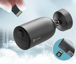 Ezviz Caméra de surveillance extérieure connectée EB3 2K 3MP sur batterie