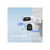 Ezviz Caméra De Surveillance-Caméra de surveillance exterieure motorisee double optique H90 2K