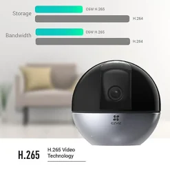 Ezviz Caméra de surveillance intérieure rotative C6W
