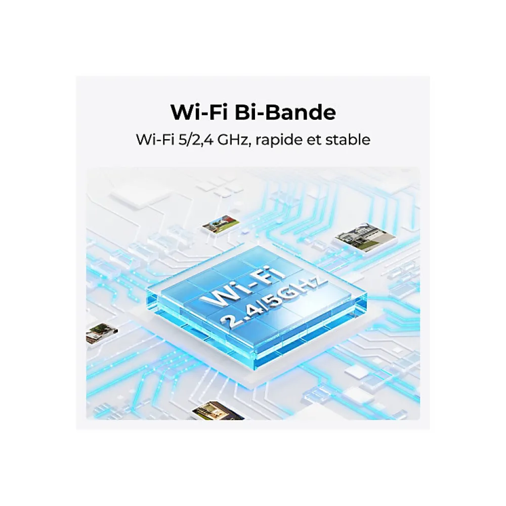 Reolink Caméra de surveillance Sonnette exterieur connectee D340W Noir