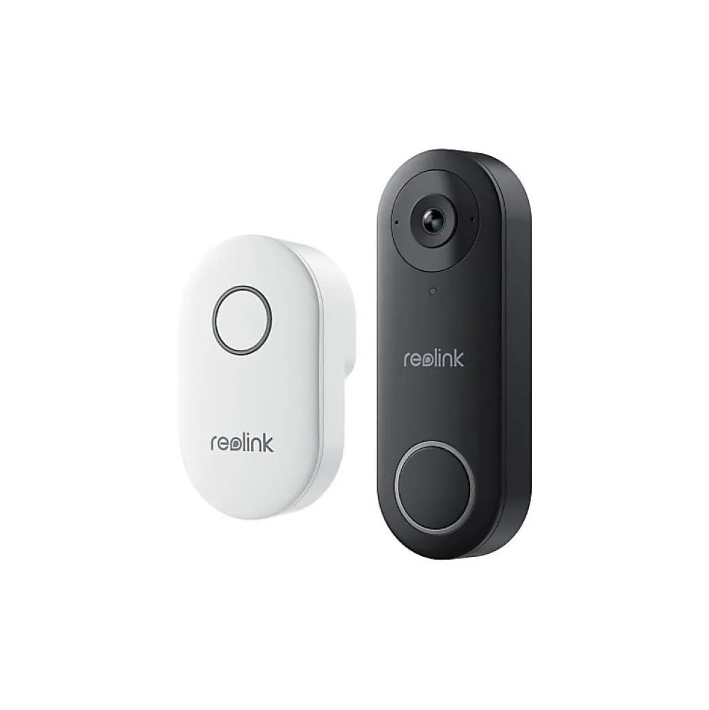 Reolink Caméra de surveillance Sonnette exterieur connectee D340W Noir