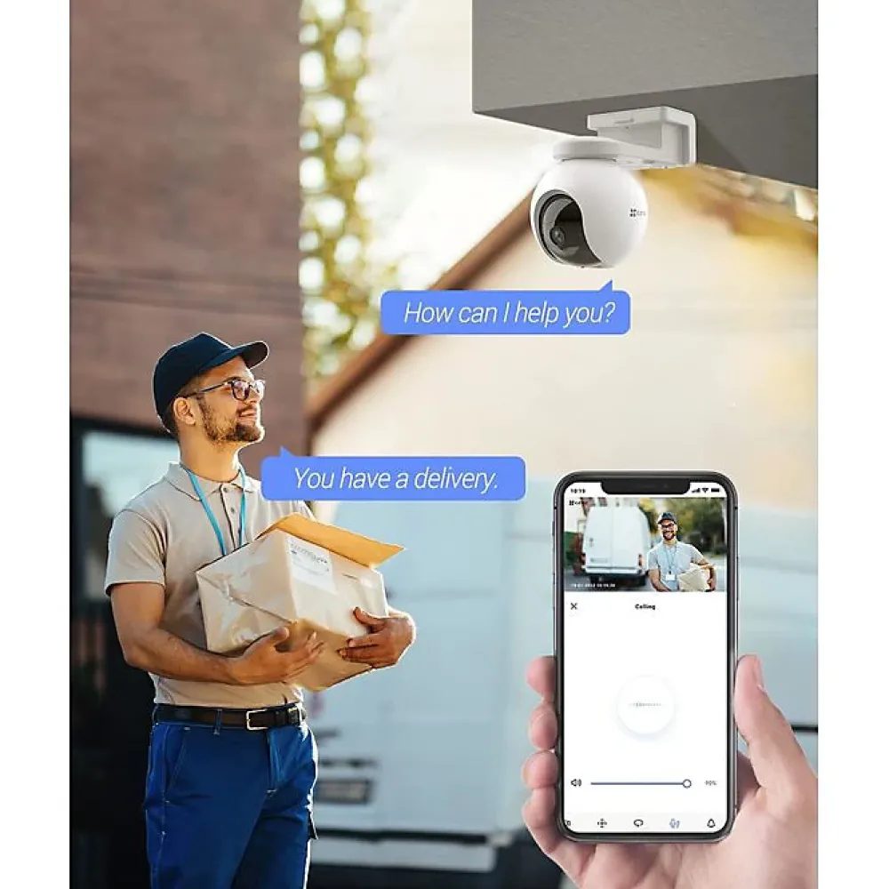 Ezviz Caméra De Surveillance-Caméra de vidéosurveillance extérieure sur batterie HB8 2K+