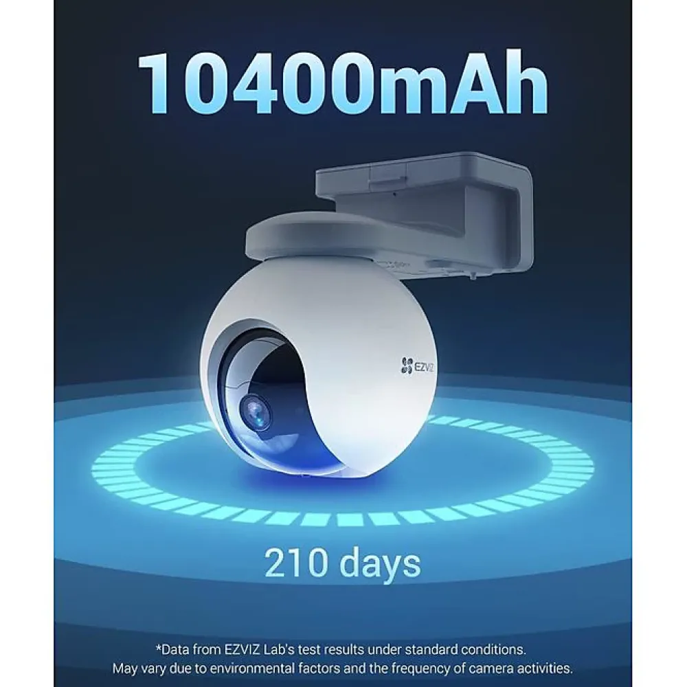 Ezviz Caméra De Surveillance-Caméra de vidéosurveillance extérieure sur batterie HB8 2K+