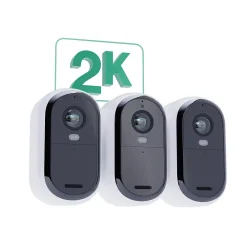 Arlo Caméra De Surveillance-Caméra de vidéosurveillance extérieure Essential2 2k blanc vendue par 3 pièces