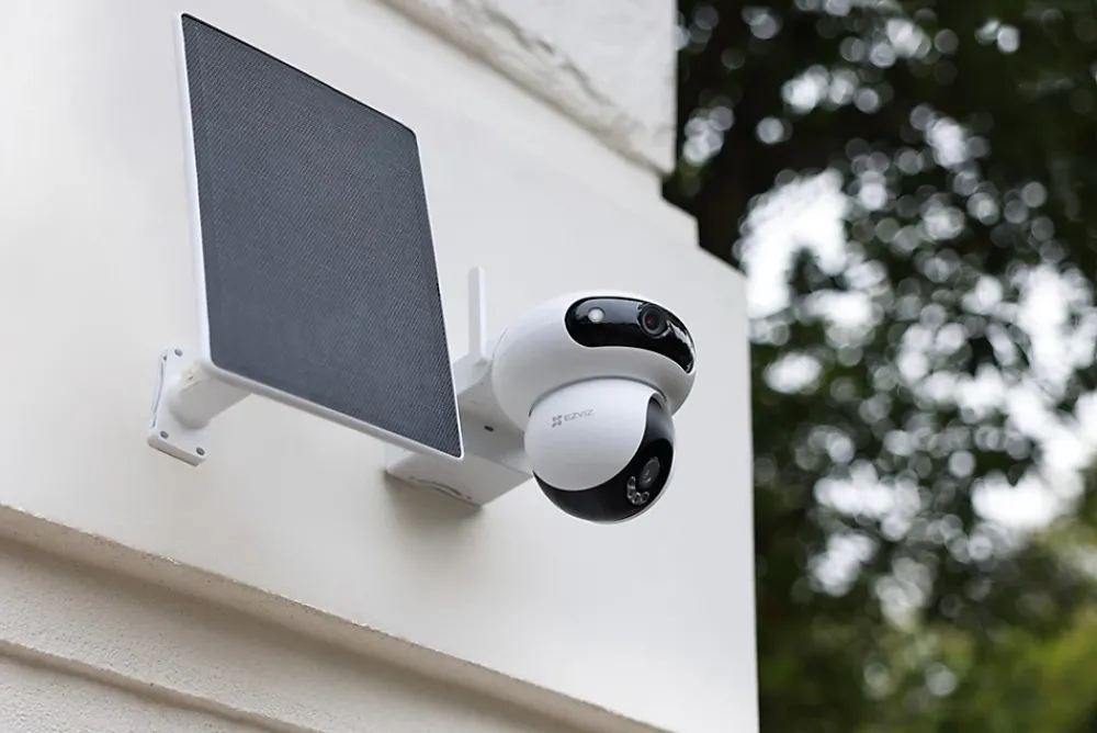 Ezviz Caméra de vidéosurveillance extérieure avec panneau solaire CS-HB90/SP-R100 blanc